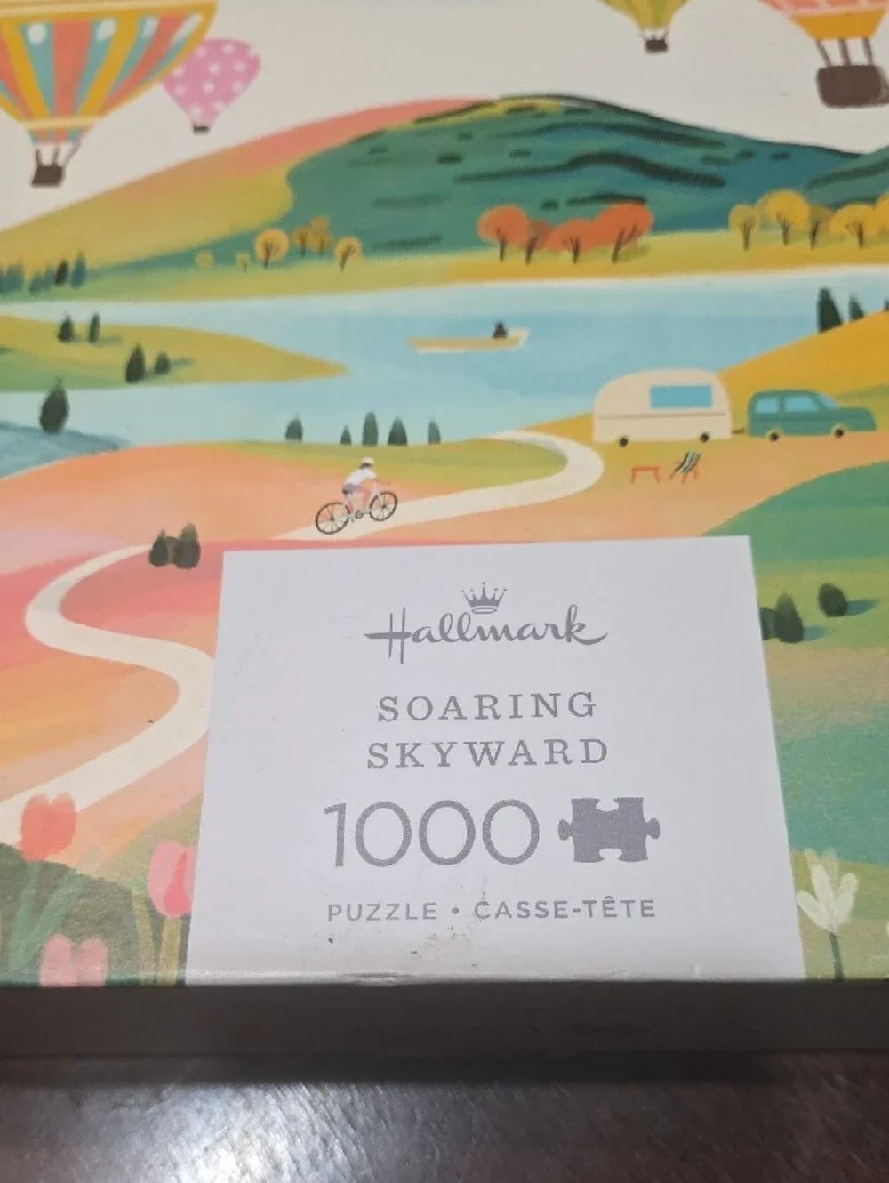 Hallmark Soaring Skyward Puzzle - Multicolor Hot Air Balloons 1000 Pc